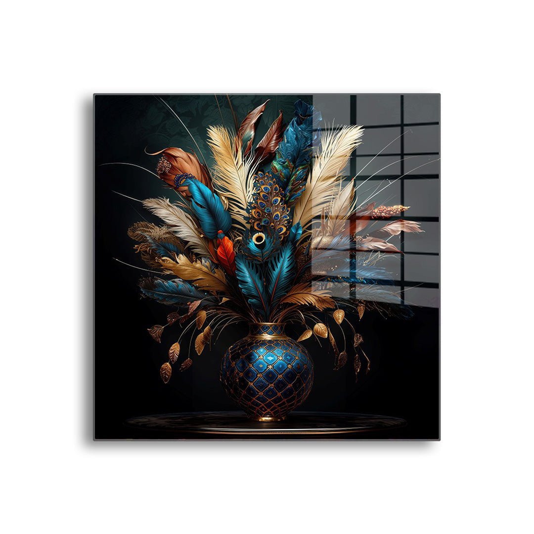 Flower Splash glasschilderij voorkant