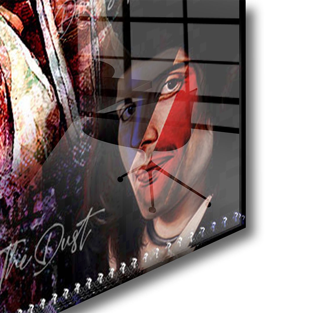 Queen glasschilderij hoekfoto