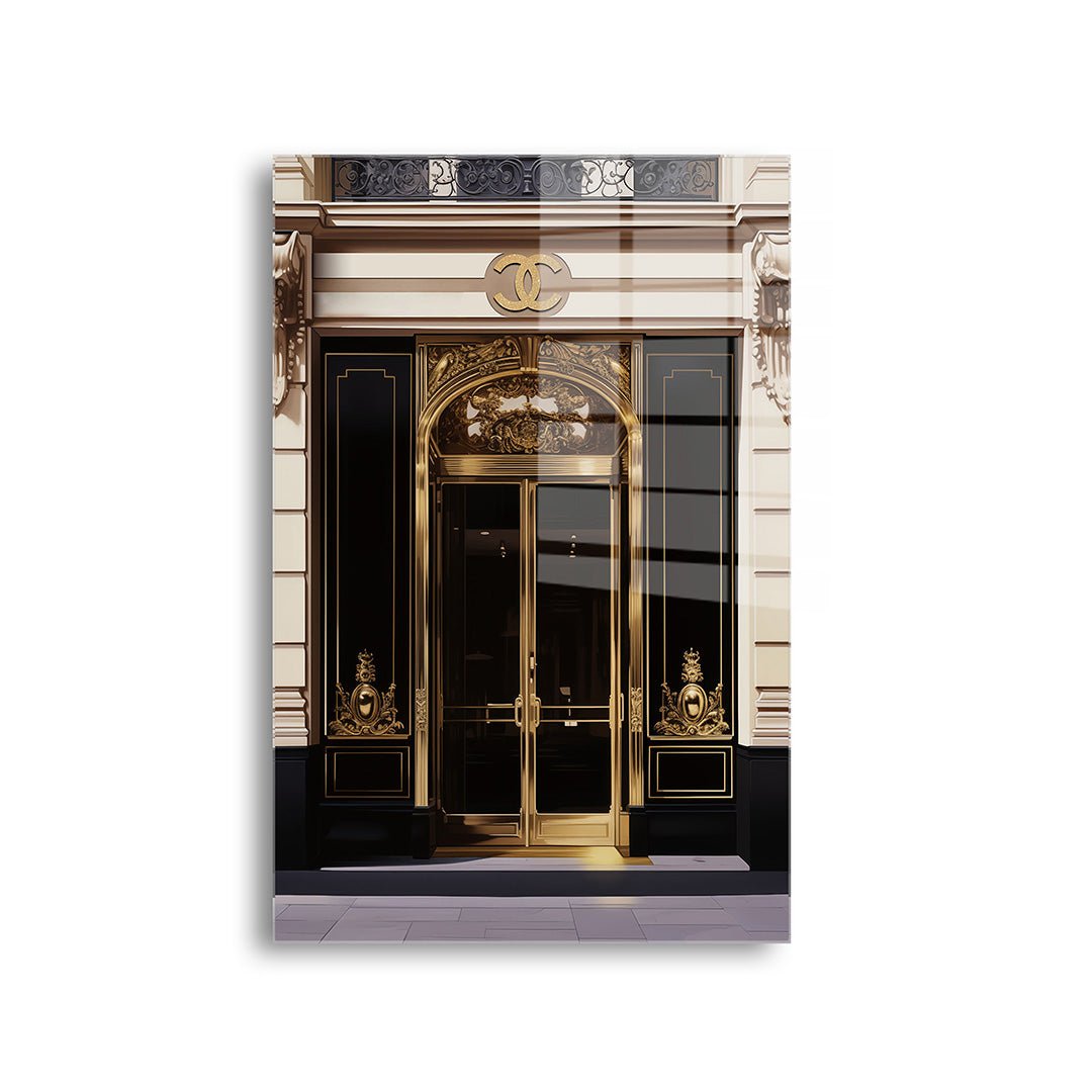 Chanel entrance glasschilderij voorkant