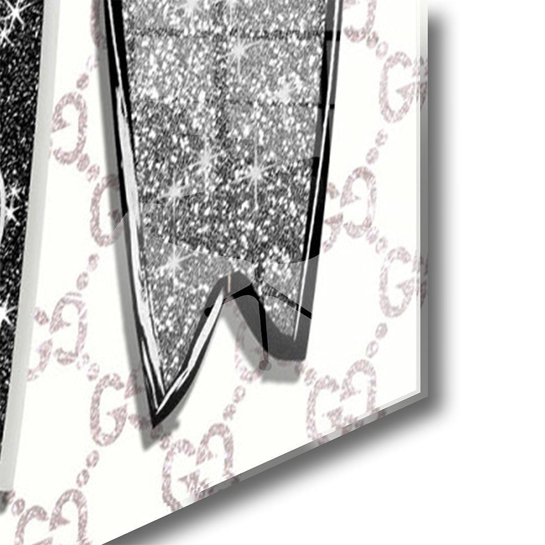 Gucci surfplank glasschilderij hoekfoto