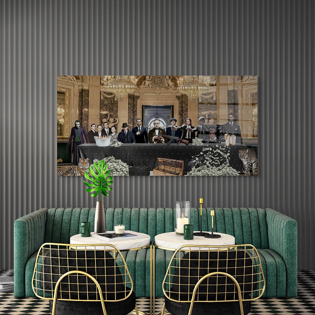 Maffia deluxe glasschilderij interieur