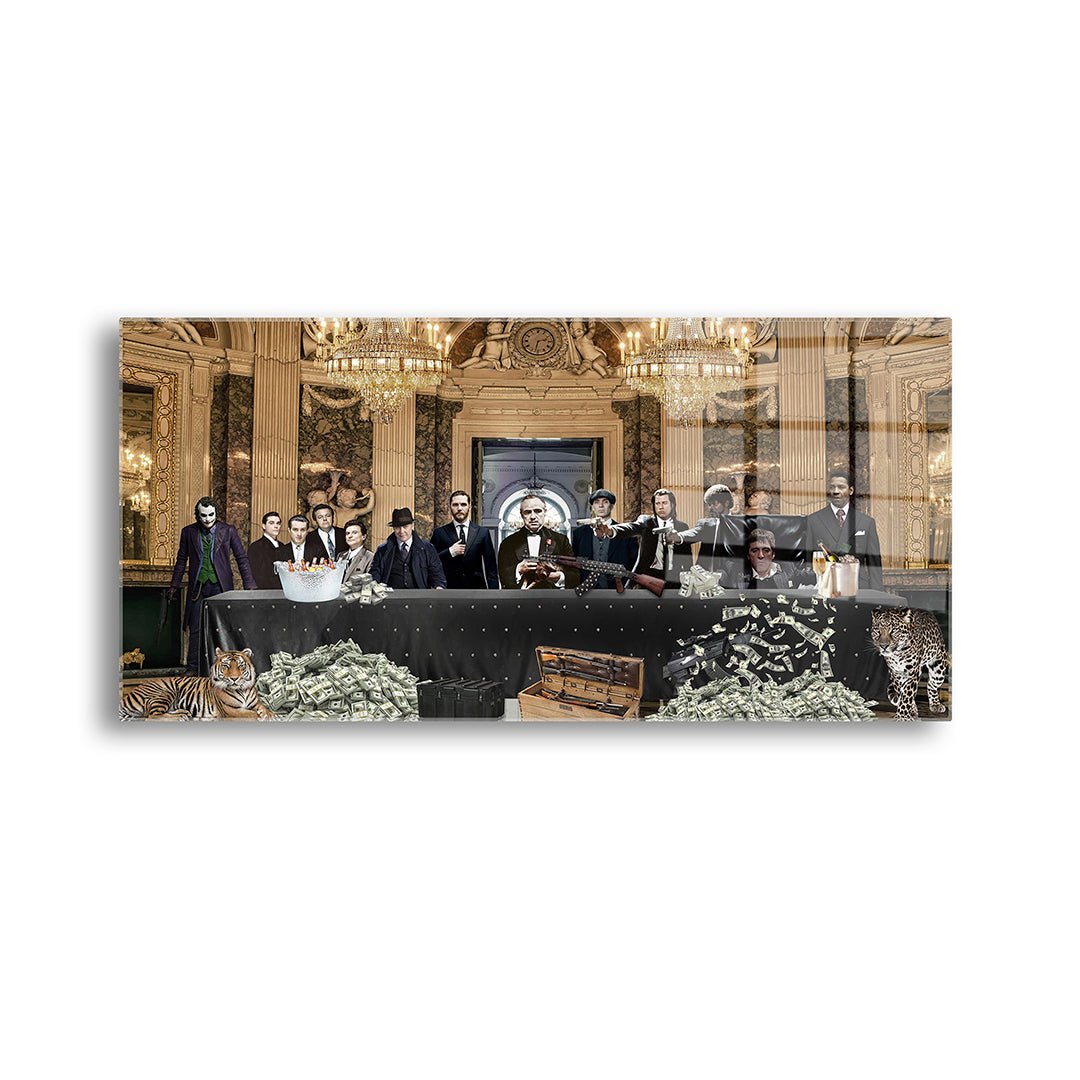 Maffia deluxe glasschilderij voorkant