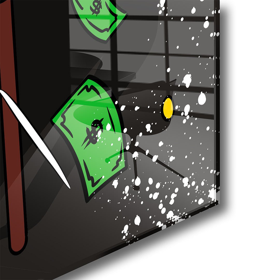 Monopoly lifestyle glasschilderij hoekfoto