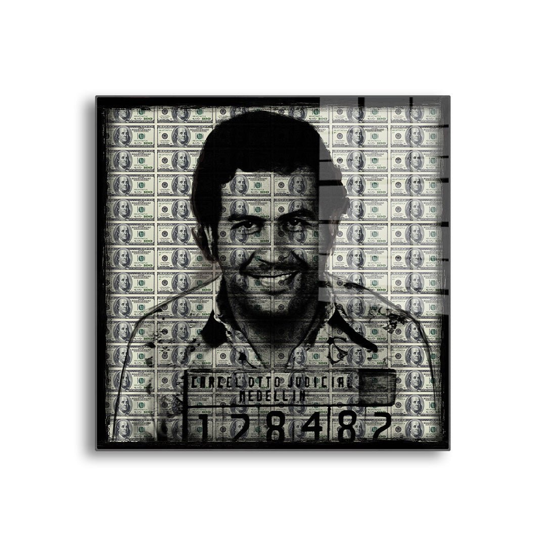 Pablo dollars glasschilderij voorkant
