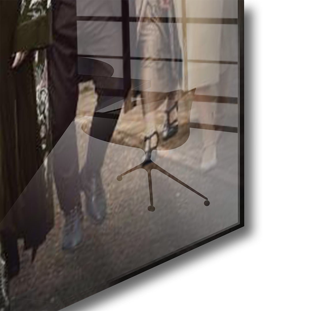 Peaky Blinders glasschilderij hoekfoto