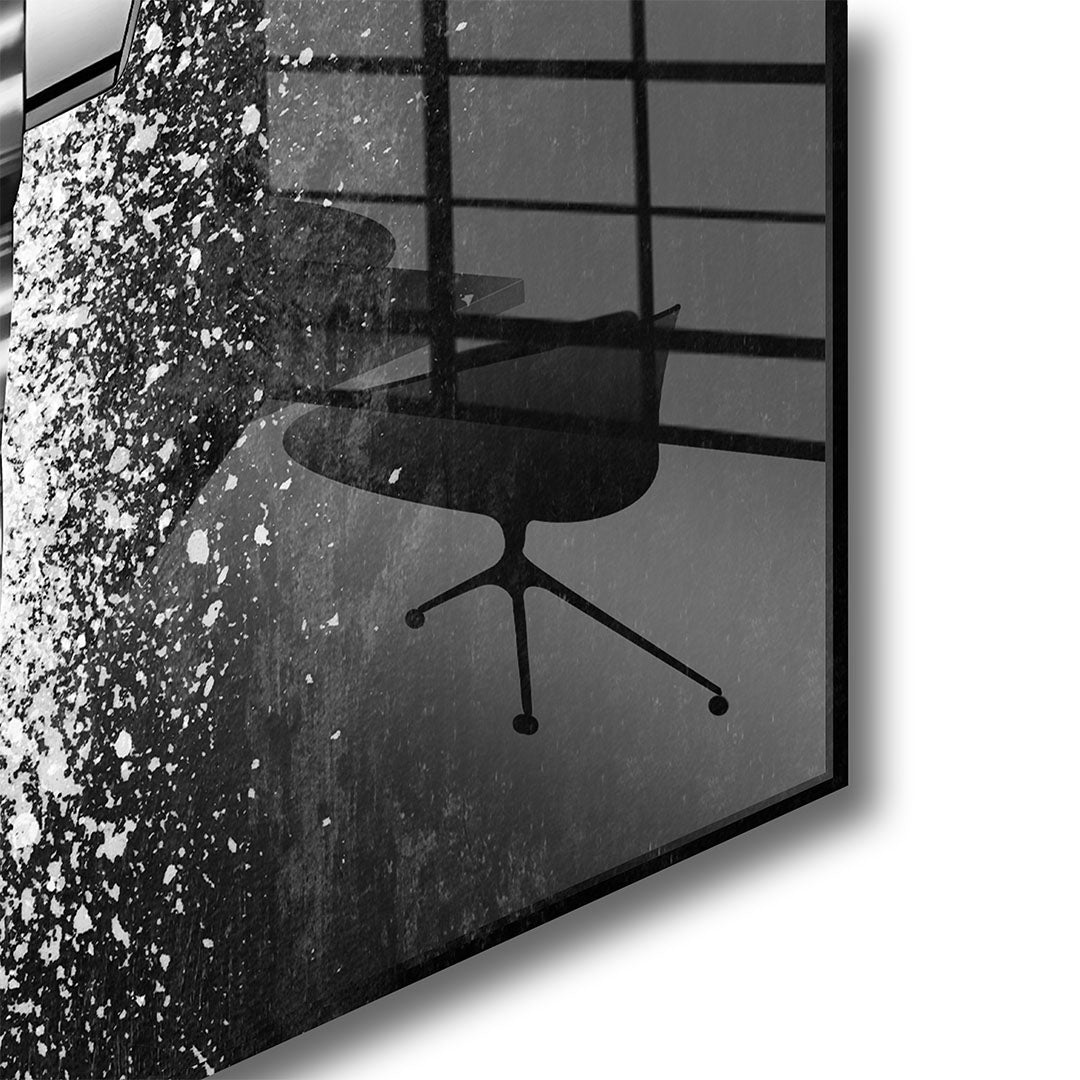 Rolex glasschilderij hoekfoto