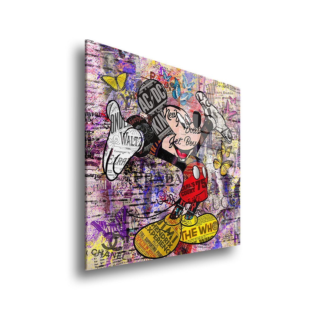 micky mouse glasschilderij zijkant