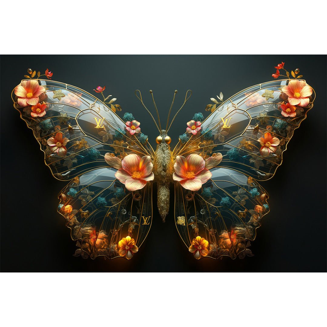 Maison Papillon glasschilderij ontwerp