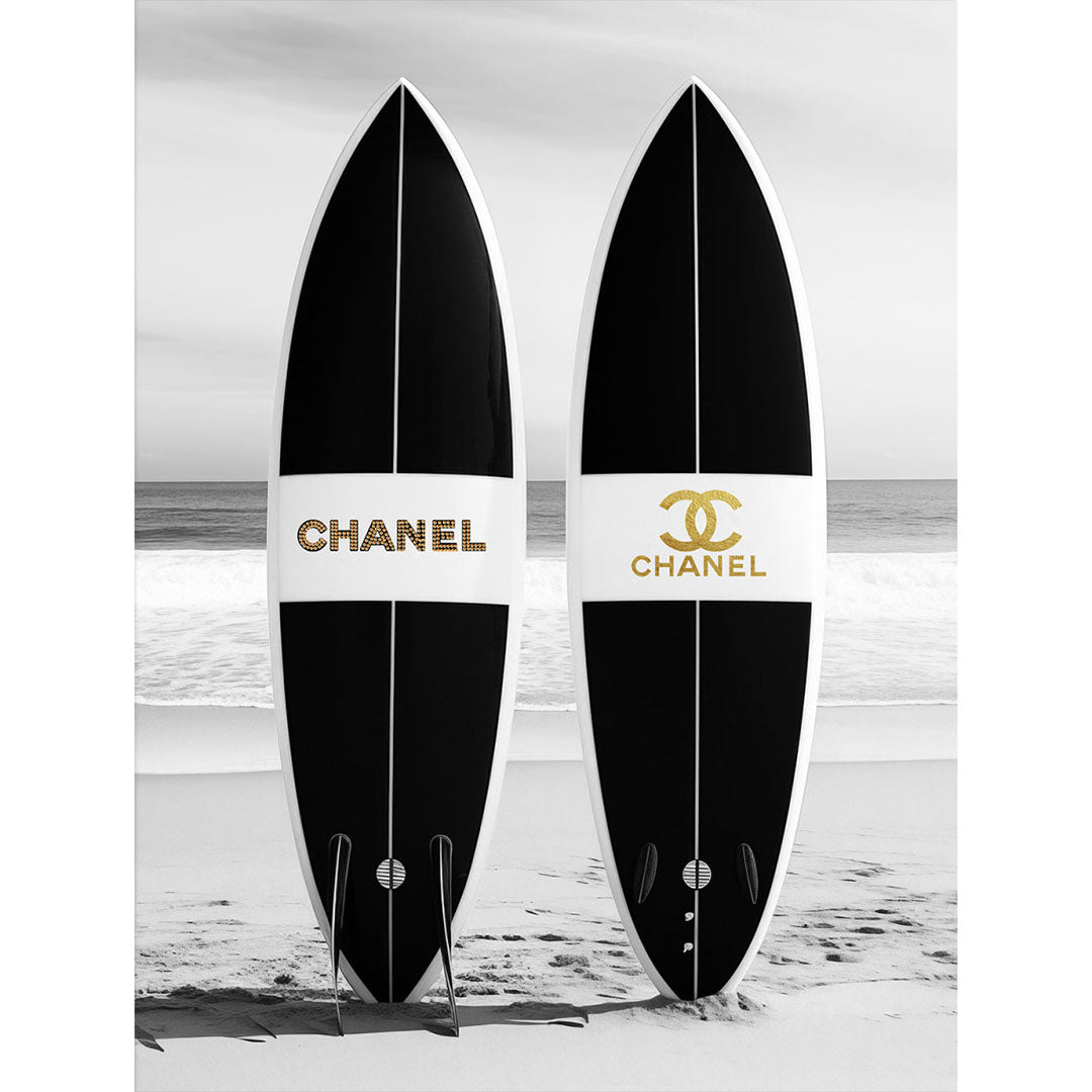Surf chic glasschilderij ontwerp
